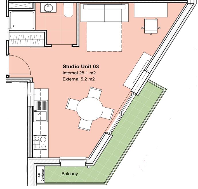  Image of Apartment - 1 Bathrooms for Rental in The Hub-Gibraltar, Image 15